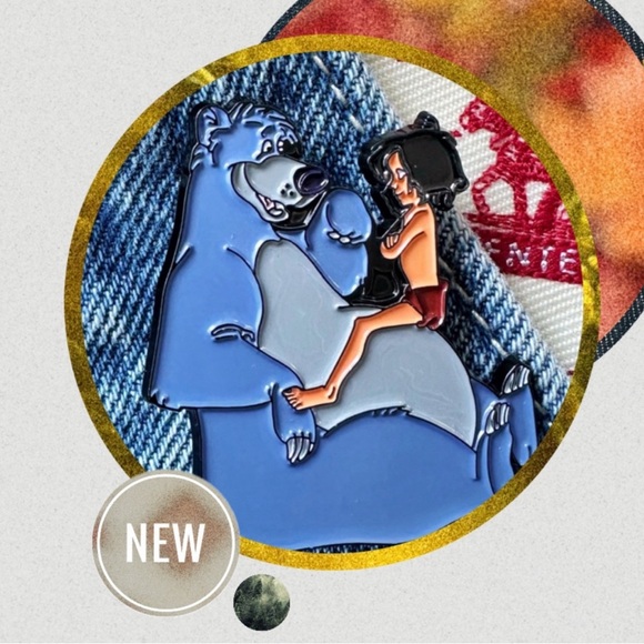 The Jungle Book Enamel Pin - Mowgli and Baloo // Disney - Picture 1 of 2